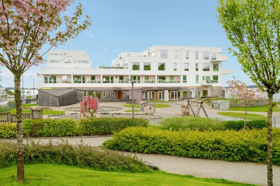 Barnehage mot parken