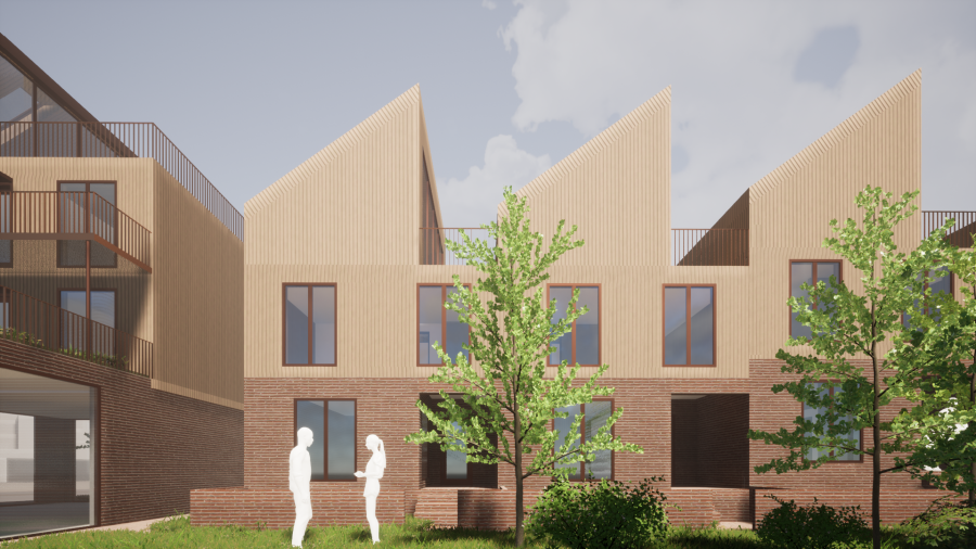 Byhus med hage og takterrasse Byhus med hage og takterrasse